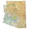 Arizona sectional chart wall map, decorative FAA chart, reference only