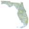 Florida sectional chart wall map, decorative FAA chart, reference only