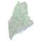 Maine sectional chart wall map, decorative FAA chart, reference only