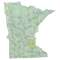 Minnesota sectional chart wall map, decorative FAA chart, reference only