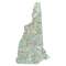 New Hampshire sectional chart wall map, decorative FAA chart, reference only