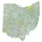 Ohio sectional chart wall map, decorative FAA chart, reference only