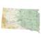 South Dakota sectional chart wall map, decorative FAA chart, reference only