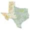 Texas sectional chart wall map, decorative FAA chart, reference only