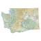 Washington sectional chart wall map, decorative FAA chart, reference only