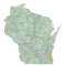Wisconsin sectional chart wall map, decorative FAA chart, reference only