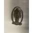 Bigfoot Metal Art :Sasquatch Oval MAGNET