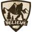 Believe Shield - Vinyl Sticker (1 STICKER)