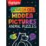 Scratch-Off Hidden Pictures Animal Puzzles - Book