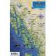 Alaska Inside Passage Map Guide LAMINATED CARD