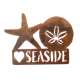 Seaside Heart Starfish Sand Dollar MAGNET