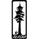 Redwood w/ Logger & Alaska MAGNET