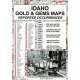 Idaho Gold and Gems Map, Then and Now