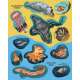 Creatures of the Ocean Sticker Poster - Book - Paracay