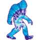 Tie Dye Squatch - Vinyl Sticker (1 STICKER)