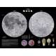 The Moon: Stargazer Map and Guide - Book - Paracay