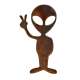 Alien Peace Out - Magnet