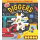 Easy Peely Diggers - Peel, Stick, Play! - Board Book