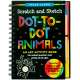 Dot-to-Dot Animals Scratch & Sketch - Book